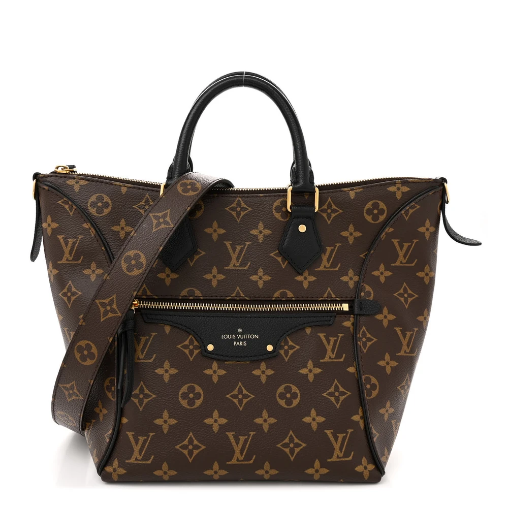 Lushentic Louis Vuitton Tournelle PM Black Monogram Canvas Front