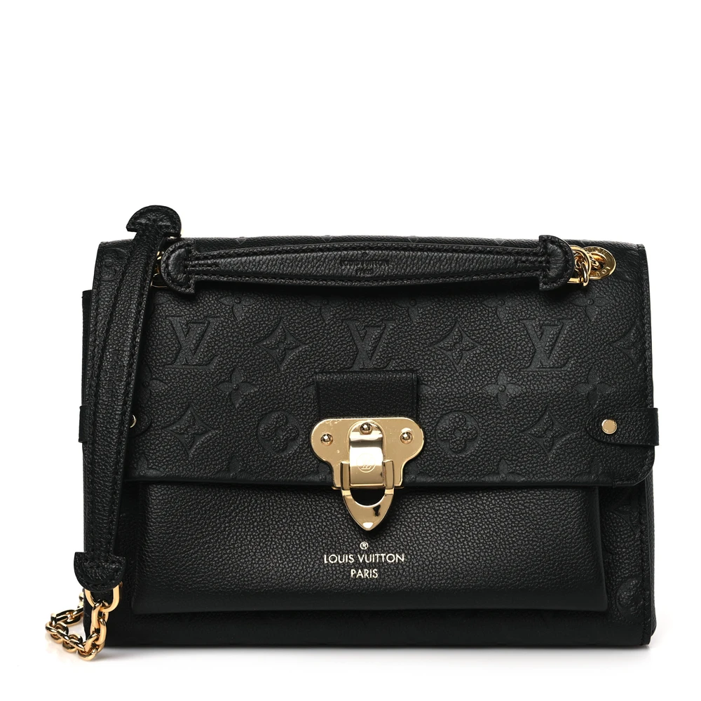 Lushentic Louis Vuitton Vavin PM Black Empreinte Leather Gold Hardware Front