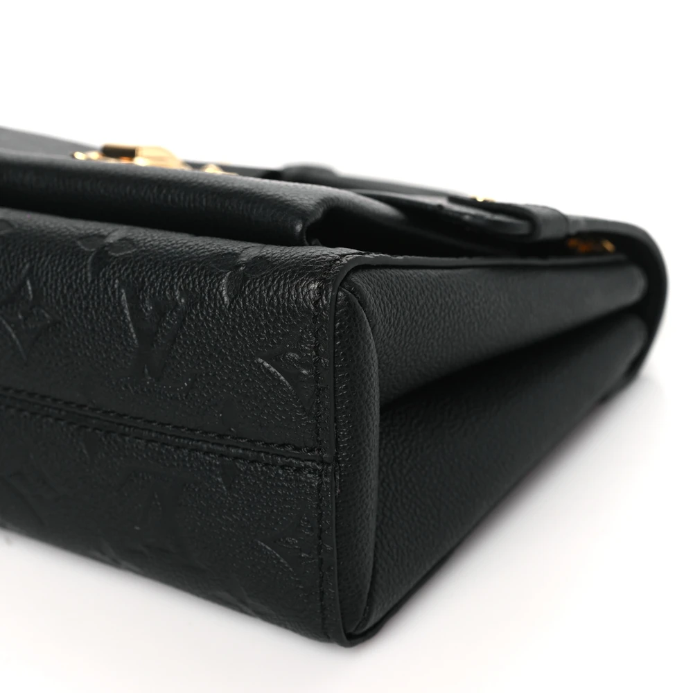 Lushentic Handbags Vavin PM Black Empreinte Leather Gold Hardware - Image 4