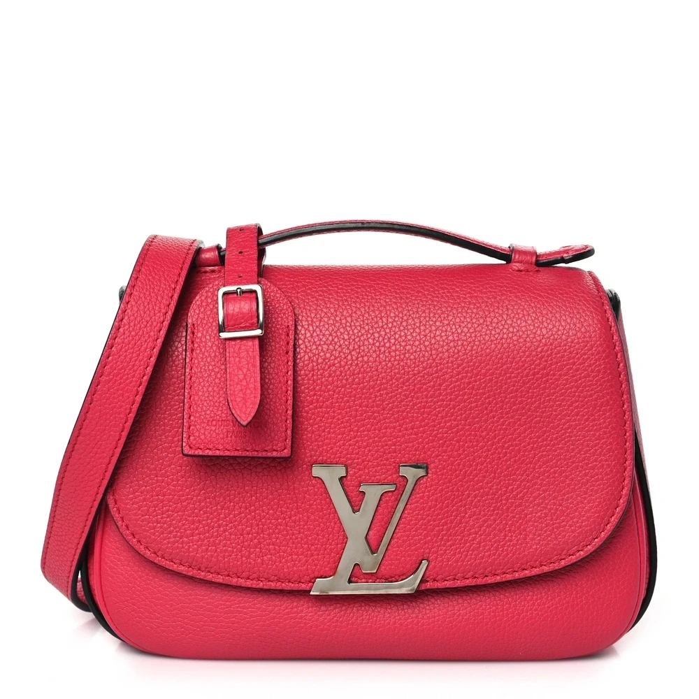 Lushentic Louis Vuitton Vivienne NM PM Framboise Grained Calfskin Leather Silver Hardware Front