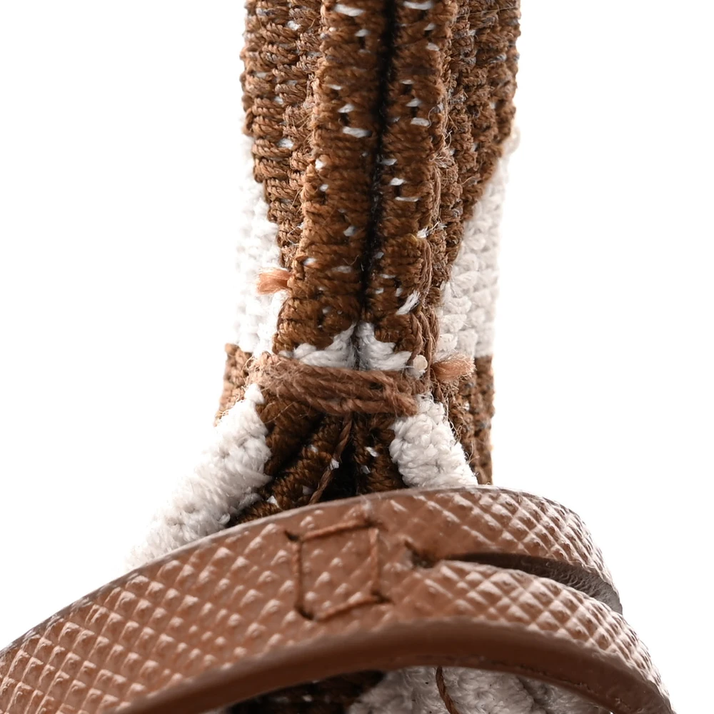 Lushentic Handbag - Large Triangolo Tote in Tobacco Talco Jacquard - Image 9