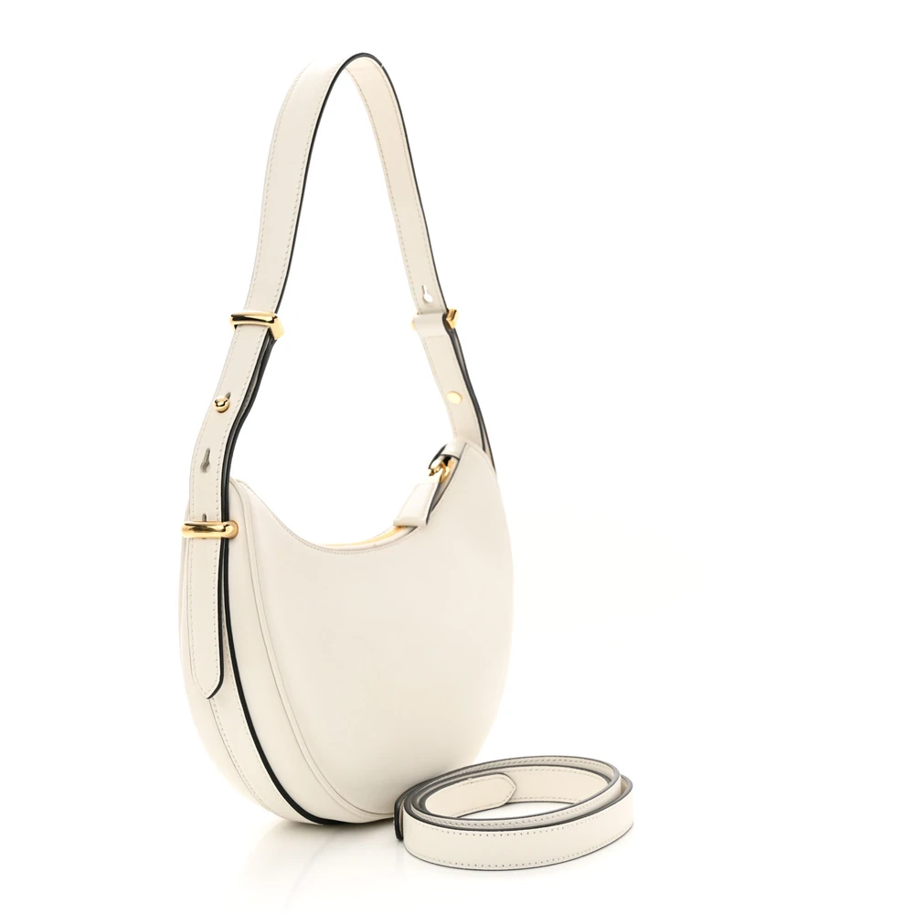 Lushentic Grade Replicas Medium Arque Shoulder Bag White Calfskin - Image 3