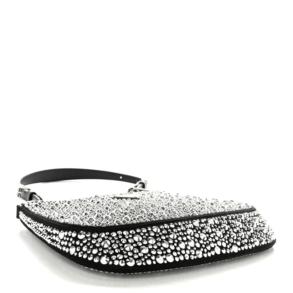 Lushentic Medium Cleo Shoulder Bag - Crystal Silver Hardware - Image 6