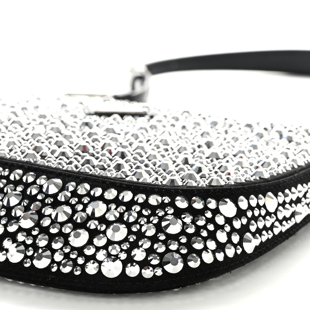 Lushentic Medium Cleo Shoulder Bag - Crystal Silver Hardware - Image 5