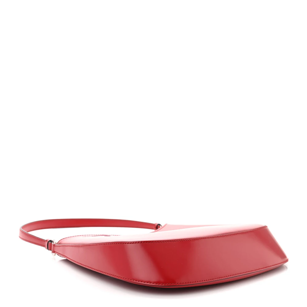 Lushentic Handbags Medium Cleo in Scarlatto Black Spazzolato Leather - Image 6