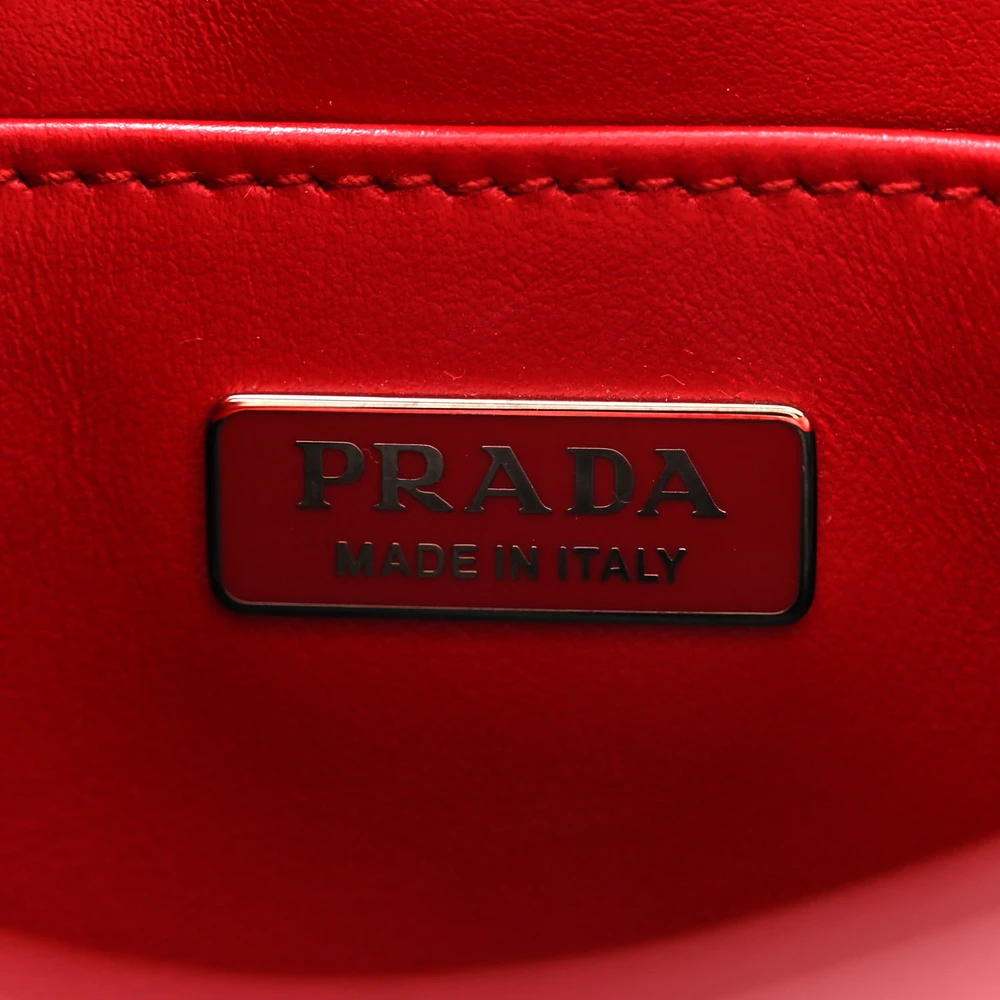 Lushentic Handbags Medium Cleo in Scarlatto Black Spazzolato Leather - Image 2