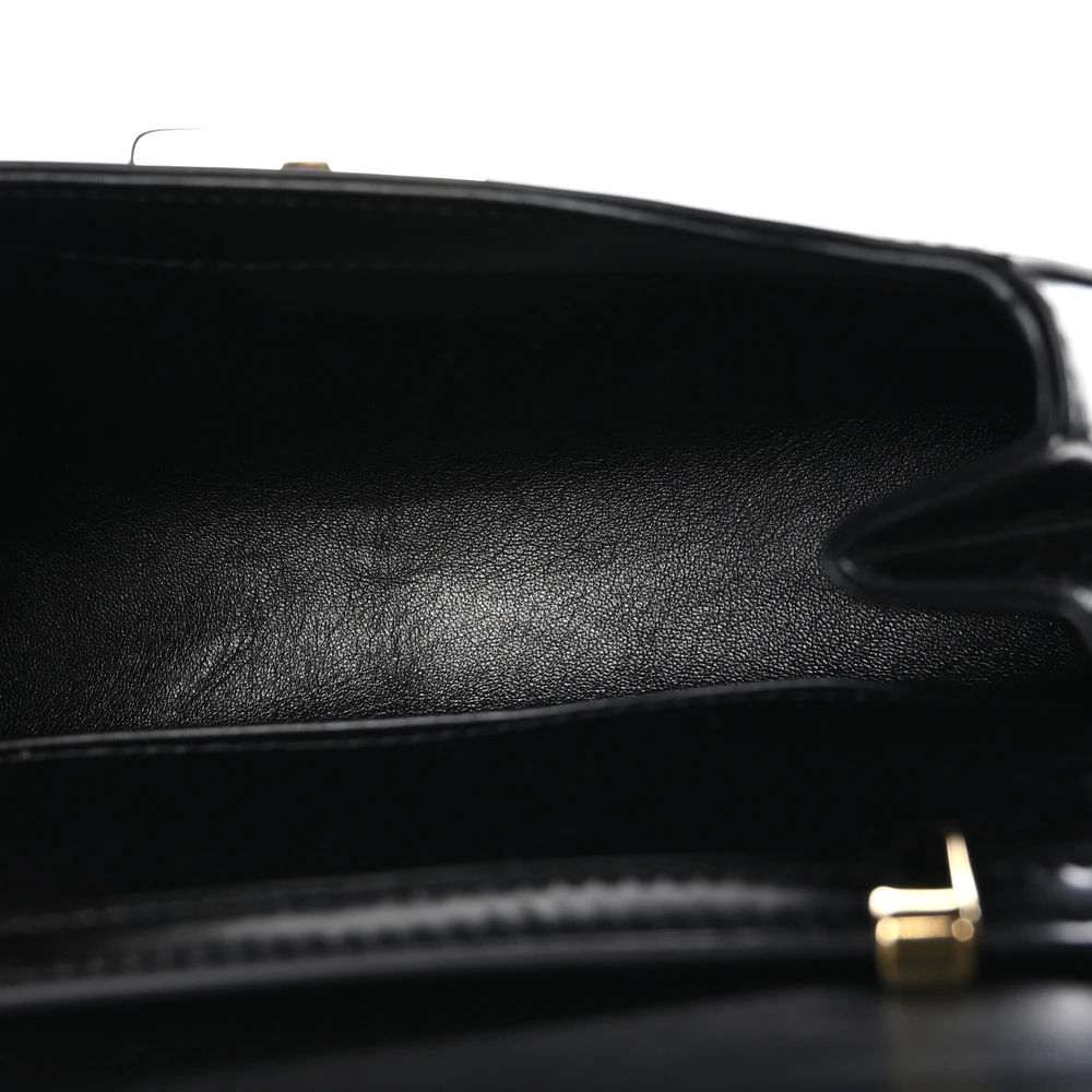 Lushentic Grade Bag - Medium Flap Shoulder Bag in Black Leather - Image 7