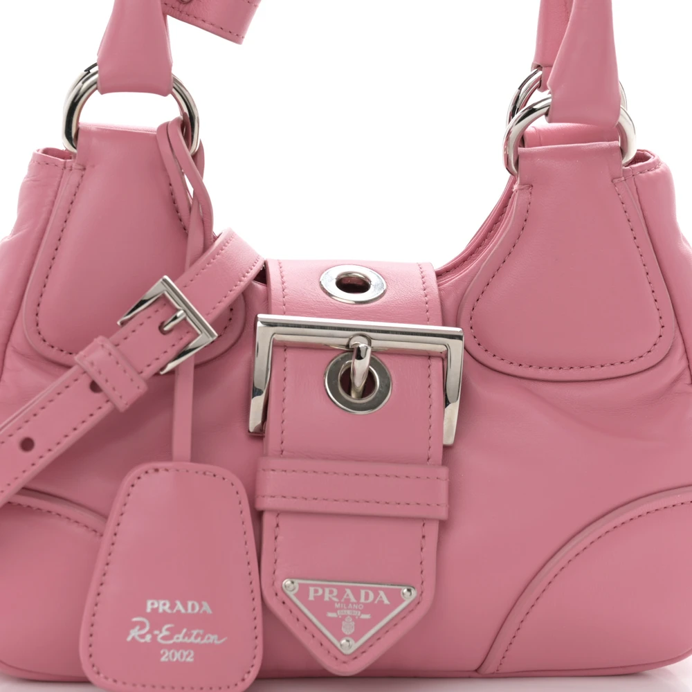 Lushentic Handbag Medium Re Edition 2002 Moon Bag in Geranio - Image 8