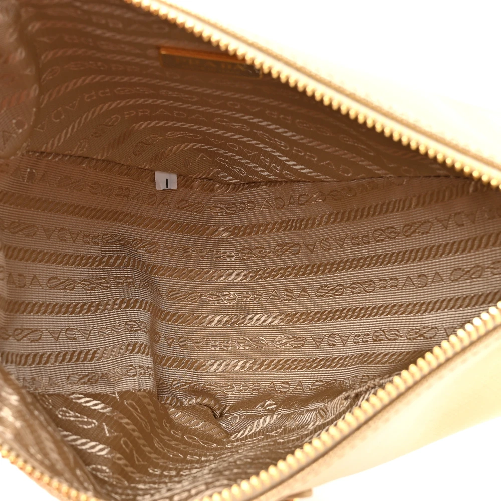 Lushentic Grade Bag: Medium Triangle Shoulder Bag in Platino - Image 7