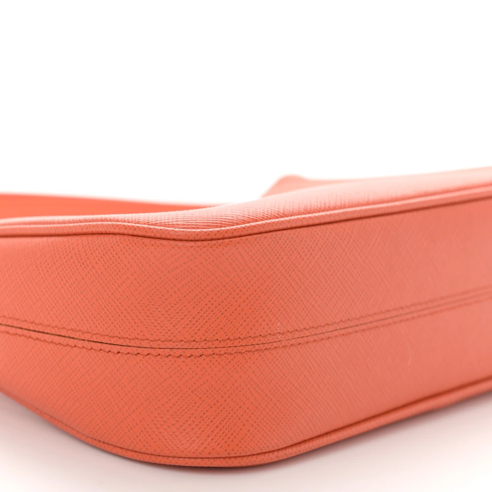 Lushentic Handbag Mini Re Edition – Arancio Saffiano Leather Lux - Image 4
