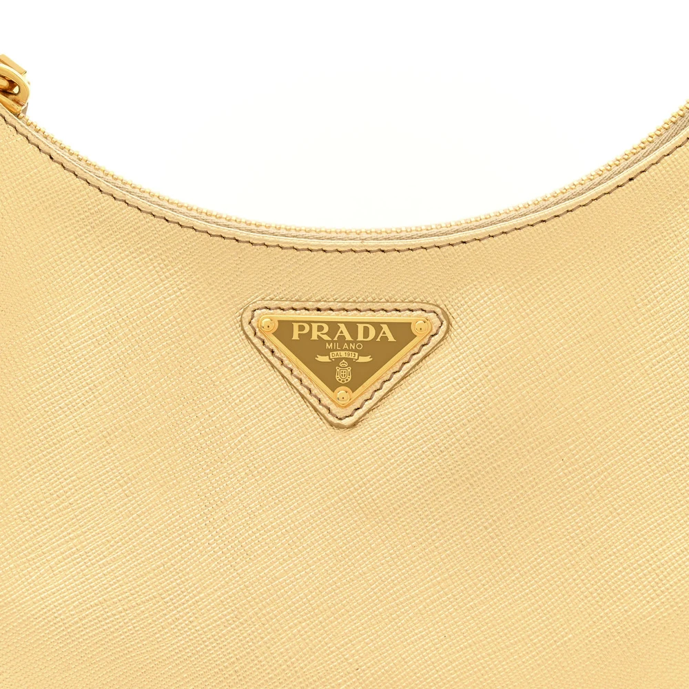 Lushentic Reviews Mini Re-Edition Shoulder Bag in Platino Saffiano Lux - Image 8