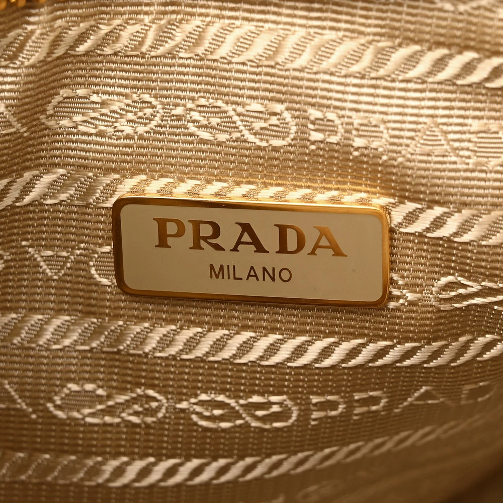 Lushentic Reviews Mini Re-Edition Shoulder Bag in Platino Saffiano Lux - Image 2