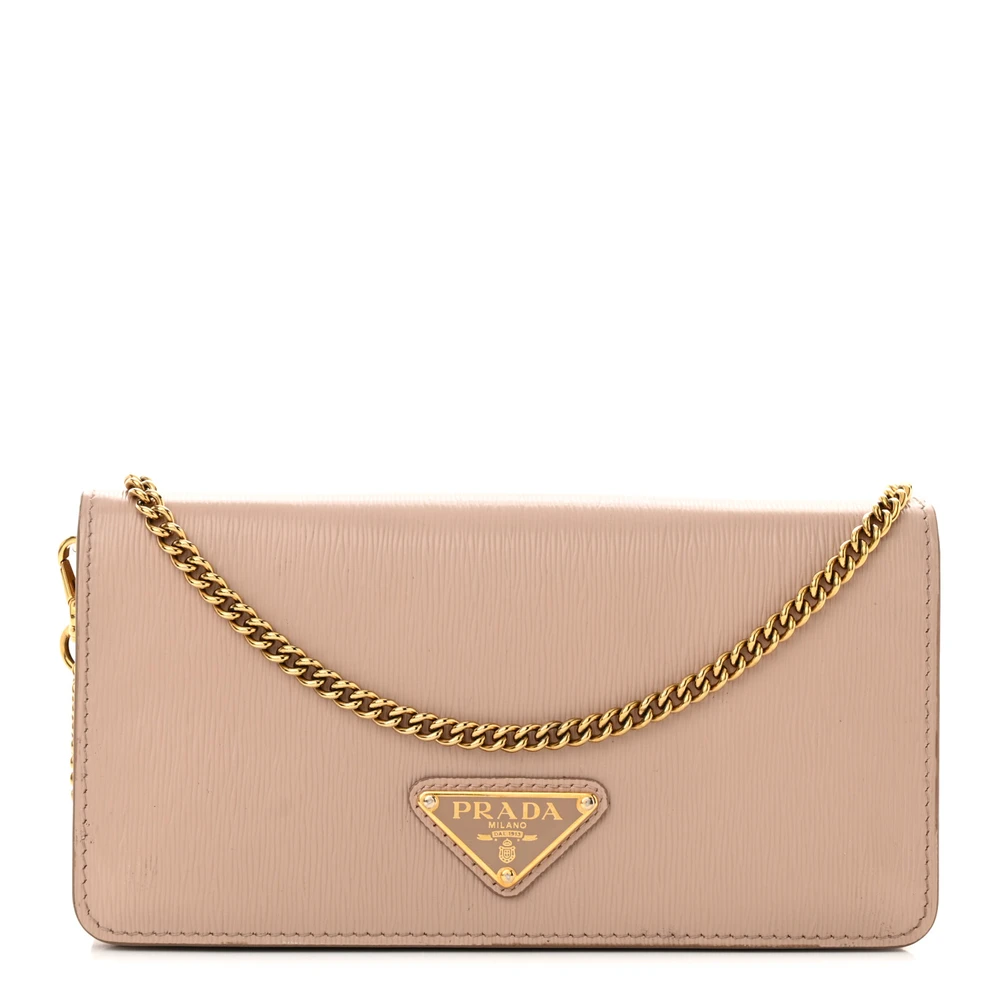 Lushentic Grade Handbags - Mini Triangle Logo Miniborse Cipria