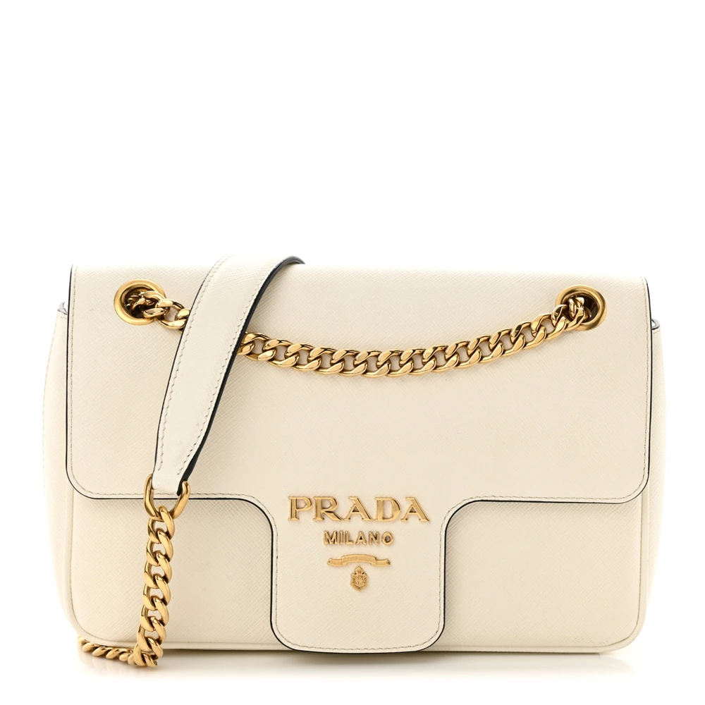 Lushentic Replica Small Flap Shoulder Bag - Talco Saffiano Leather