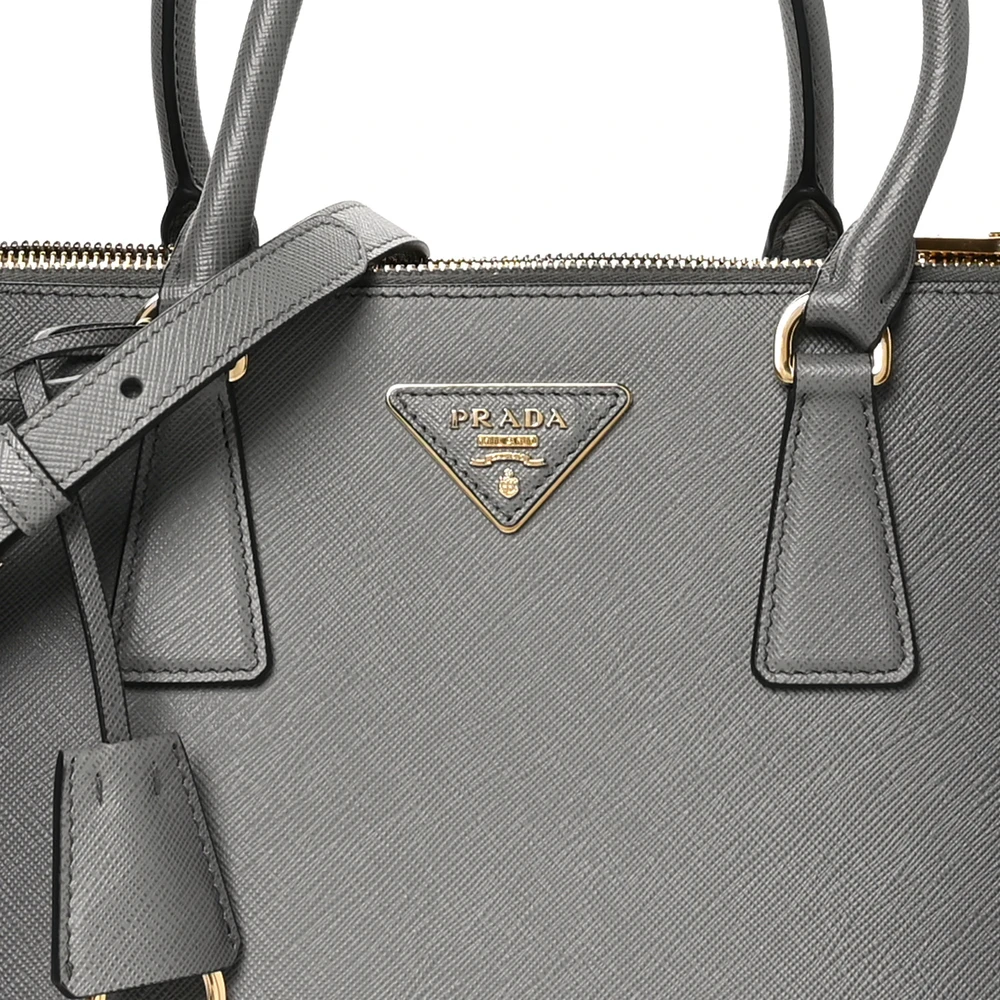 Lushentic Replica Handbags Small Galleria Double Zip Tote Gradient Slate Grey - Image 8