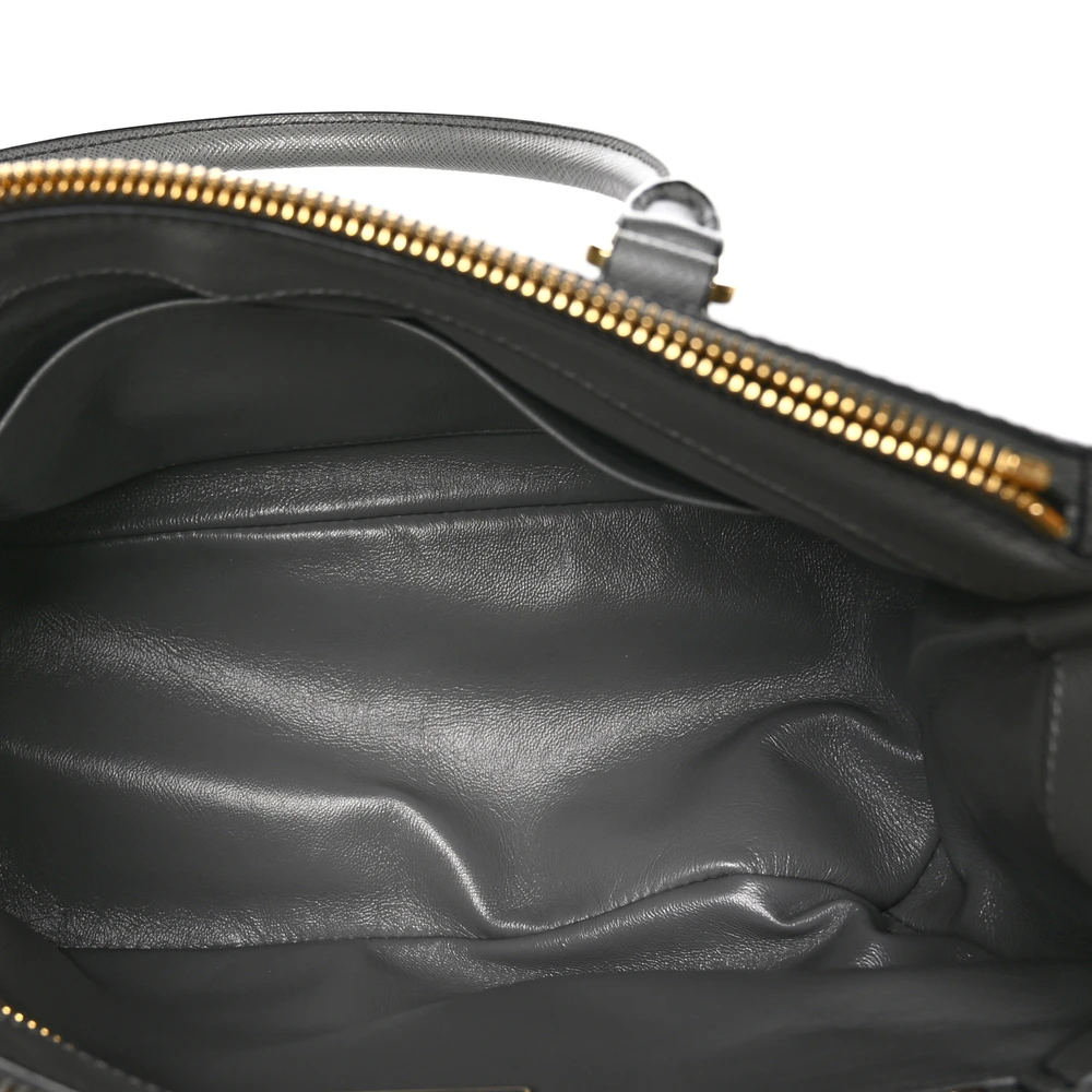 Lushentic Replica Handbags Small Galleria Double Zip Tote Gradient Slate Grey - Image 7