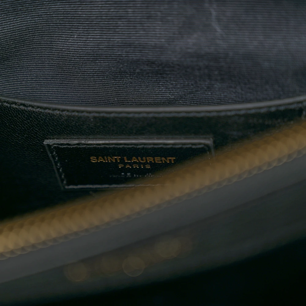 Lushentic Grade Bag: Large College Satchel in Black Chevron Leather - Image 2