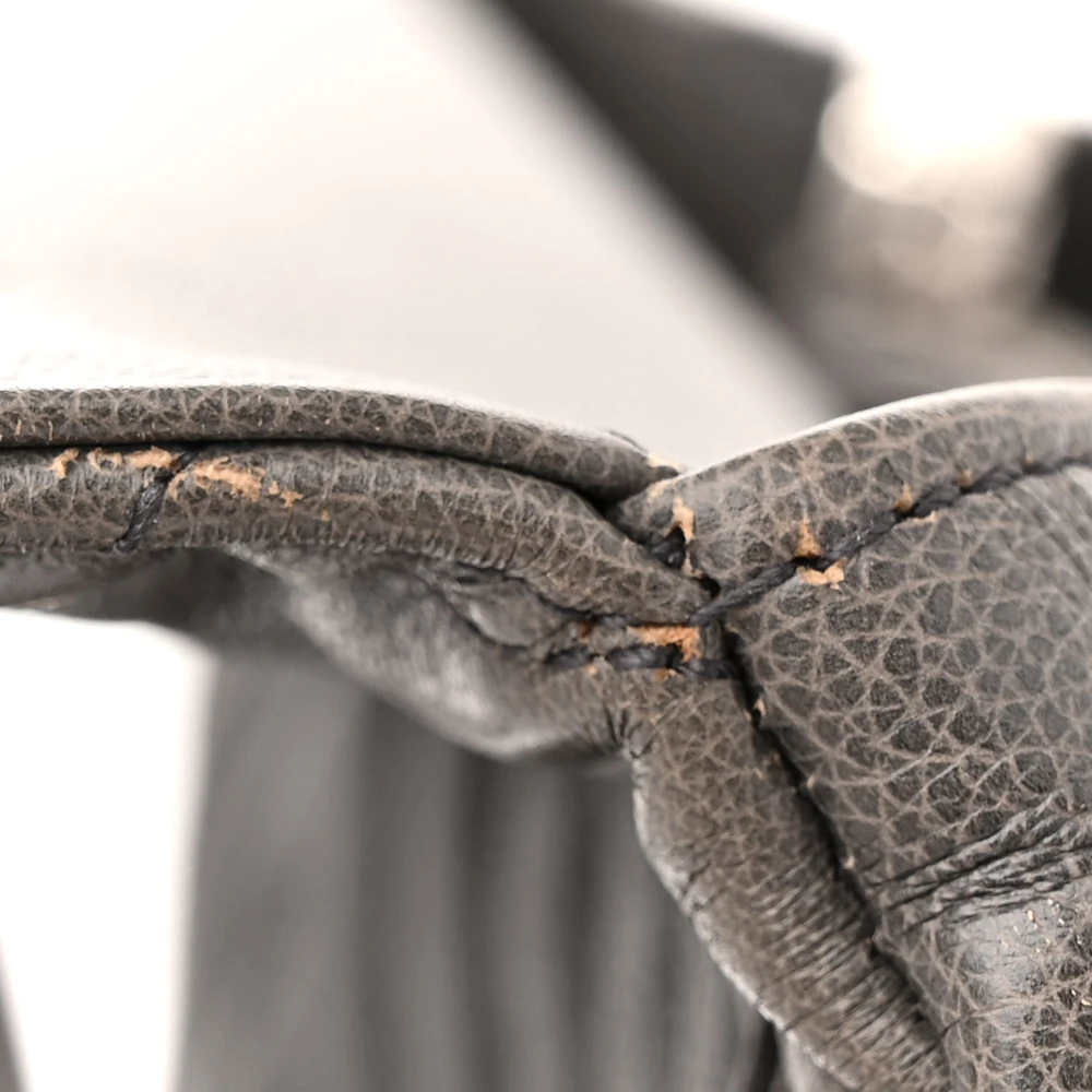 Lushentic Replicas Large College Satchel in Dark Anthracite Leather - Image 11