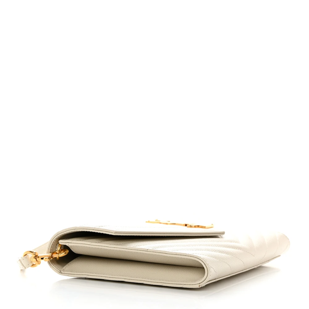 Lushentic Designer Bags - Medium Envelope Clutch in Blanc - Image 4