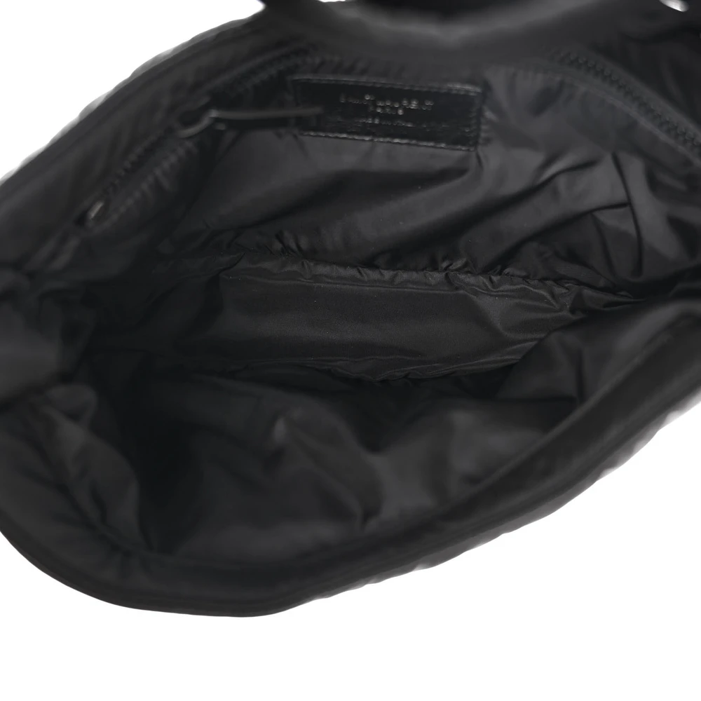Lushentic Quality Medium Le 5 à 7 Hobo Black Econyl Nylon Black Hardware - Image 7