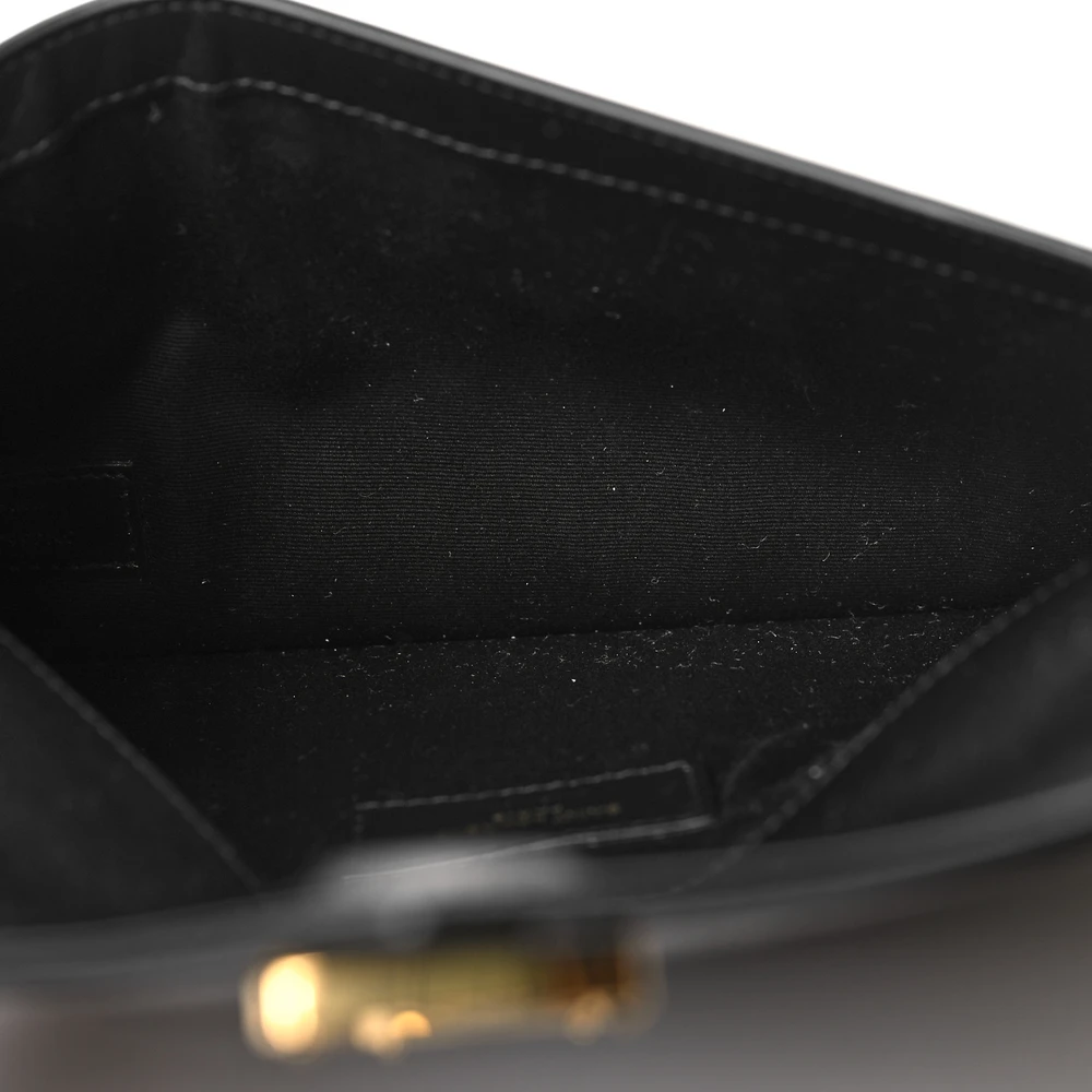 Lushentic Replica Medium Uptown Clutch in Black Patent Leather - Image 7