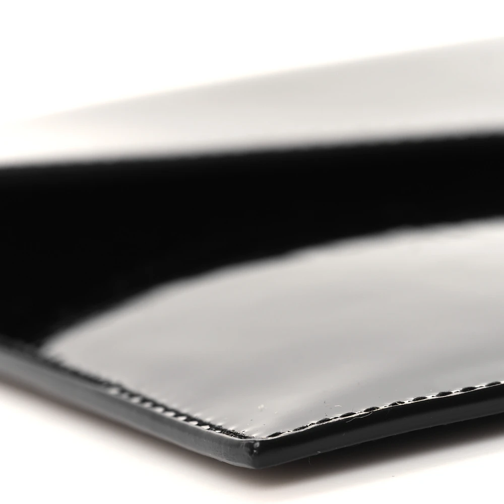 Lushentic Replica Medium Uptown Clutch in Black Patent Leather - Image 4