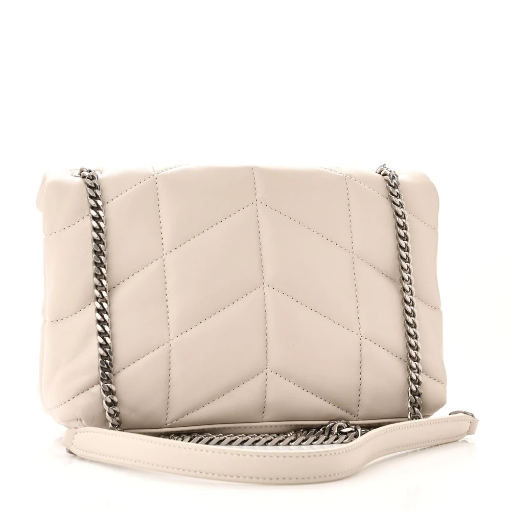 Lushentic Replica Mini Loulou Chain Satchel in Crema Soft Lambskin - Image 3