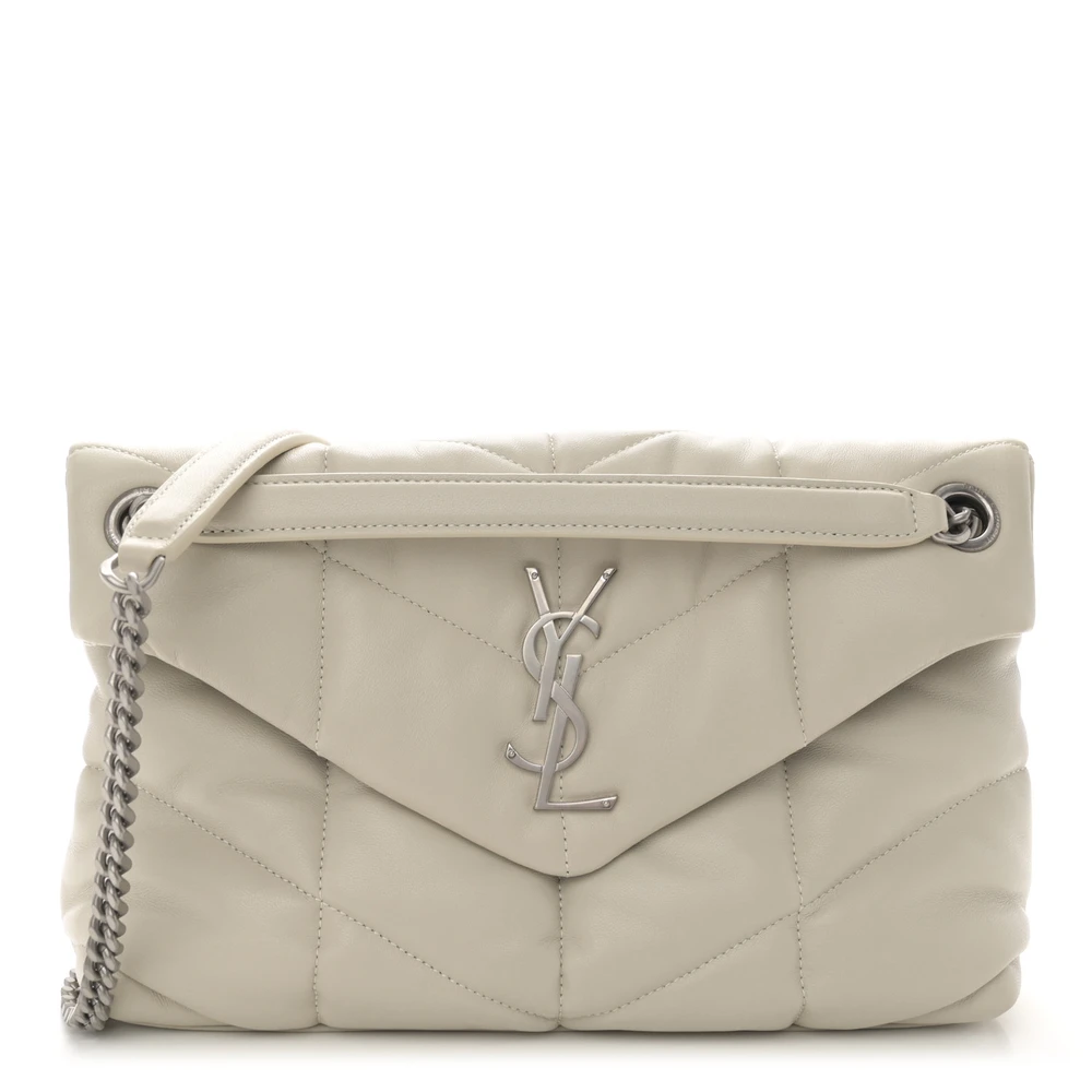 Buy Lushentic Grade Bags Mini Loulou Chain Satchel Crema Soft Quilted