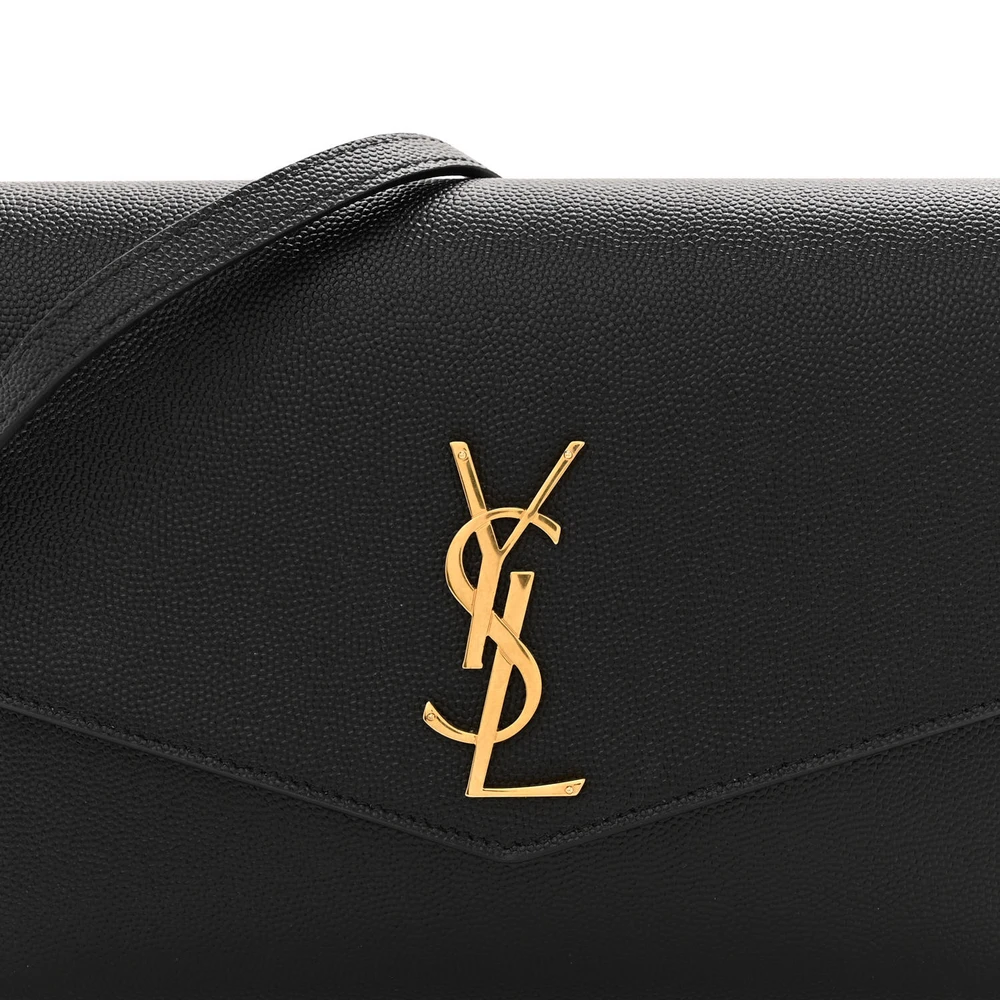 Lushentic Designer Mini Uptown Crossbody Bag in Iconic Black Leather - Image 7