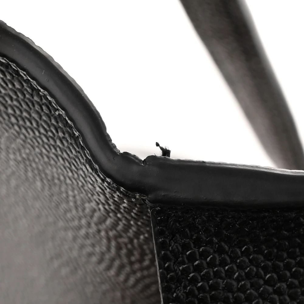 Lushentic Designer Mini Uptown Crossbody Bag in Iconic Black Leather - Image 8