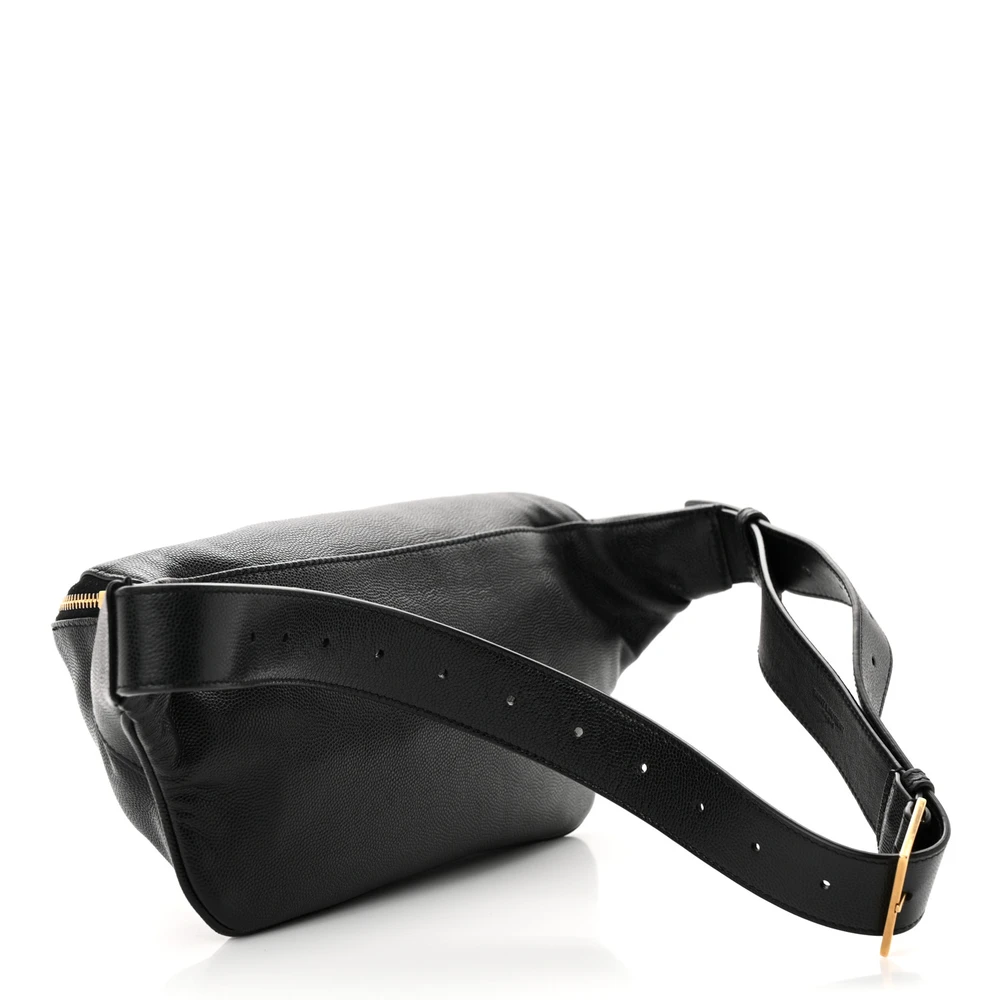 Lushentic Grade Replica Bags - Small Belt Bag in Black Grain de Poudre - Image 3