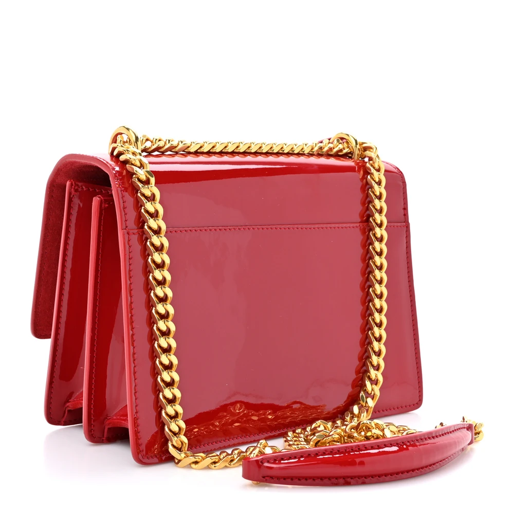 Lushentic Handbag - Small Monogram Sunset Red Patent Leather - Image 2