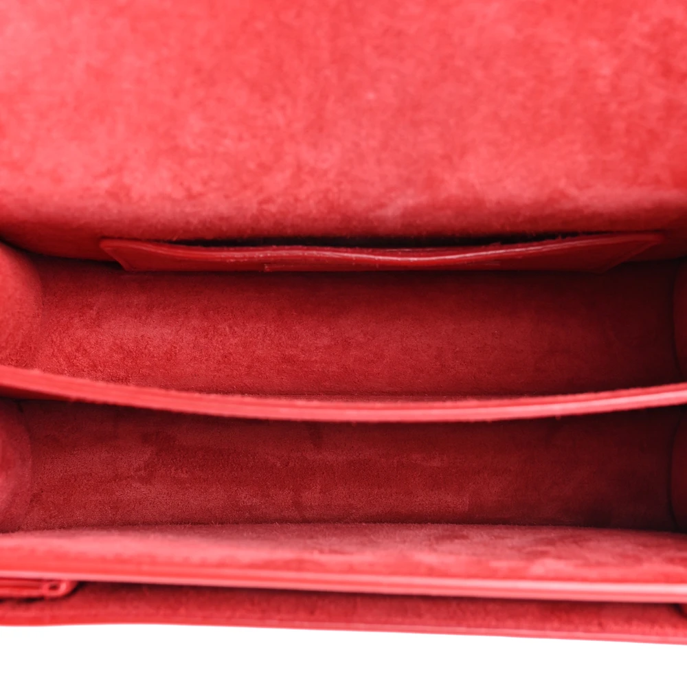 Lushentic Handbag - Small Monogram Sunset Red Patent Leather - Image 6