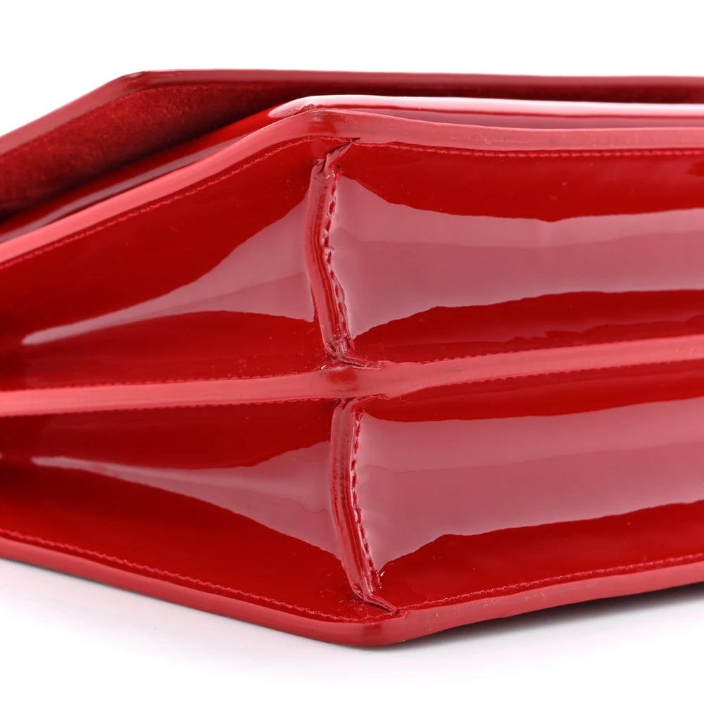 Lushentic Handbag - Small Monogram Sunset Red Patent Leather - Image 3