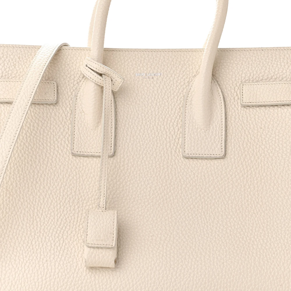 Lushentic Handbag Small Sac de Jour Dove White Grained Calfskin Leather - Image 8