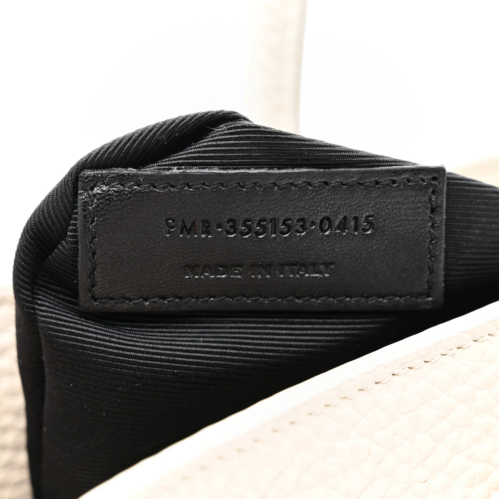 Lushentic Handbag Small Sac de Jour Dove White Grained Calfskin Leather - Image 9