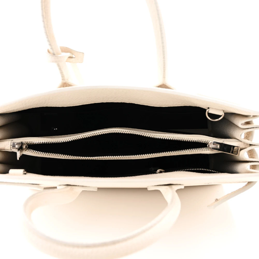 Lushentic Handbag Small Sac de Jour Dove White Grained Calfskin Leather - Image 7