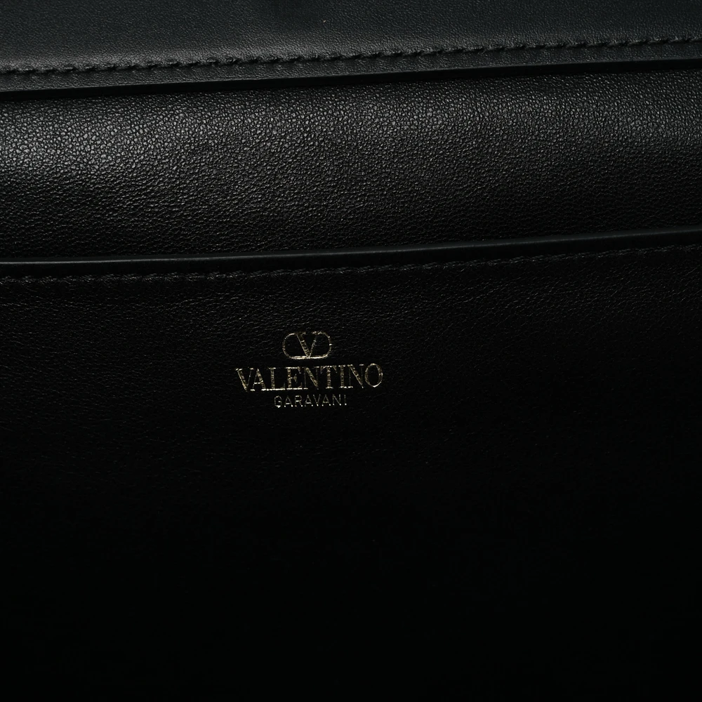 Lushentic Grade Replica Bags Medium Logo Crossbody Tote Black Calfskin - Image 2