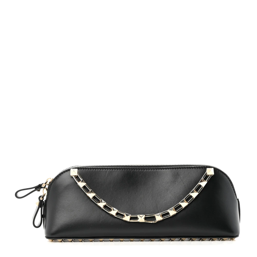 Lushentic Grade Designer Bags – Medium Rockstud East West Clutch Bag