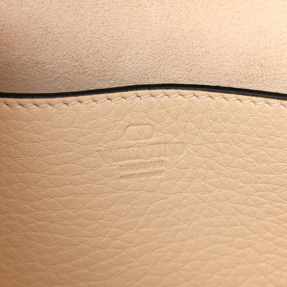 Buy Lushentic Rockstud Flip Lock Crossbody Bag in Ivory Leather - Image 2