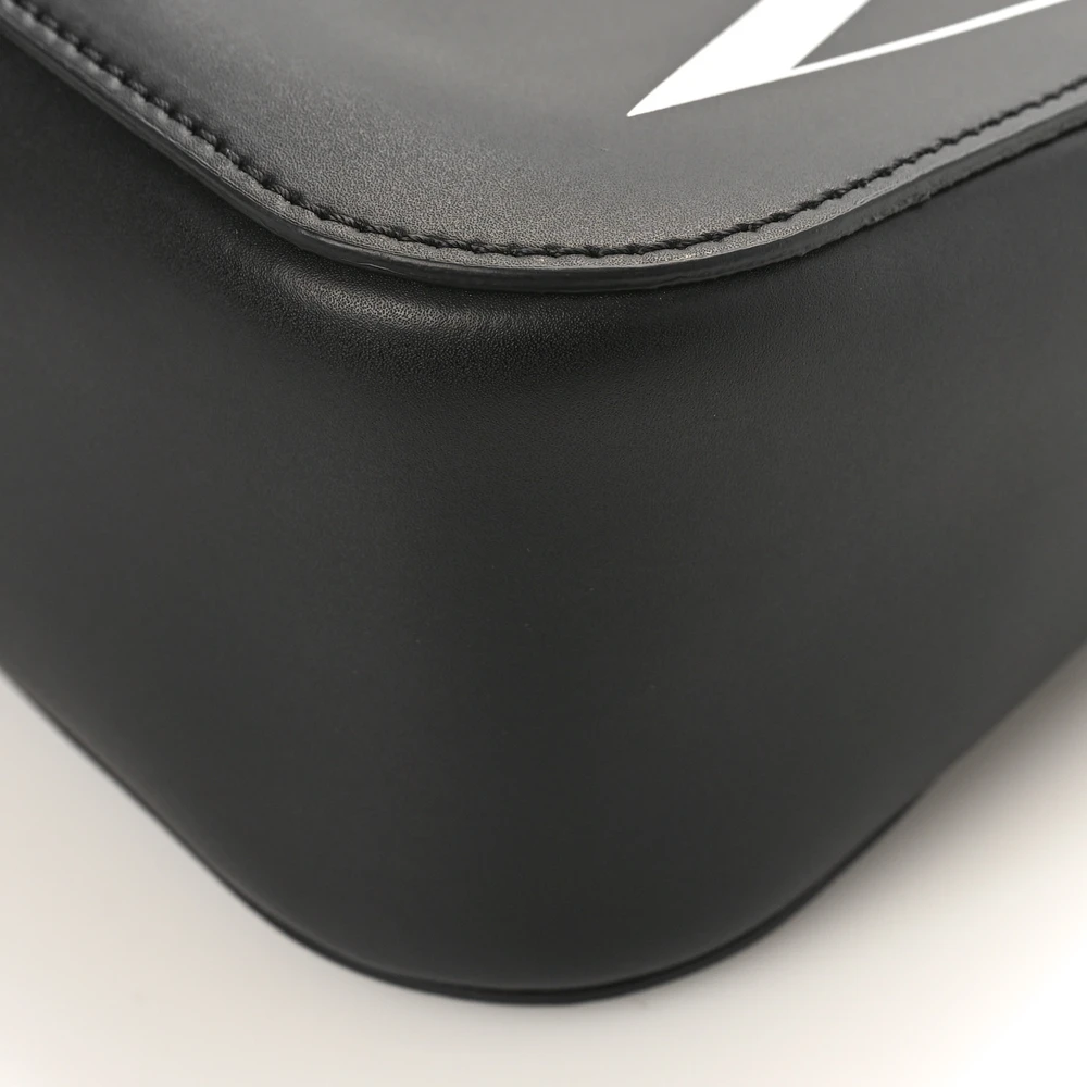 Lushentic Quality Bags Medium VLTN Print Shoulder Bag Black Calfskin Leather - Image 5