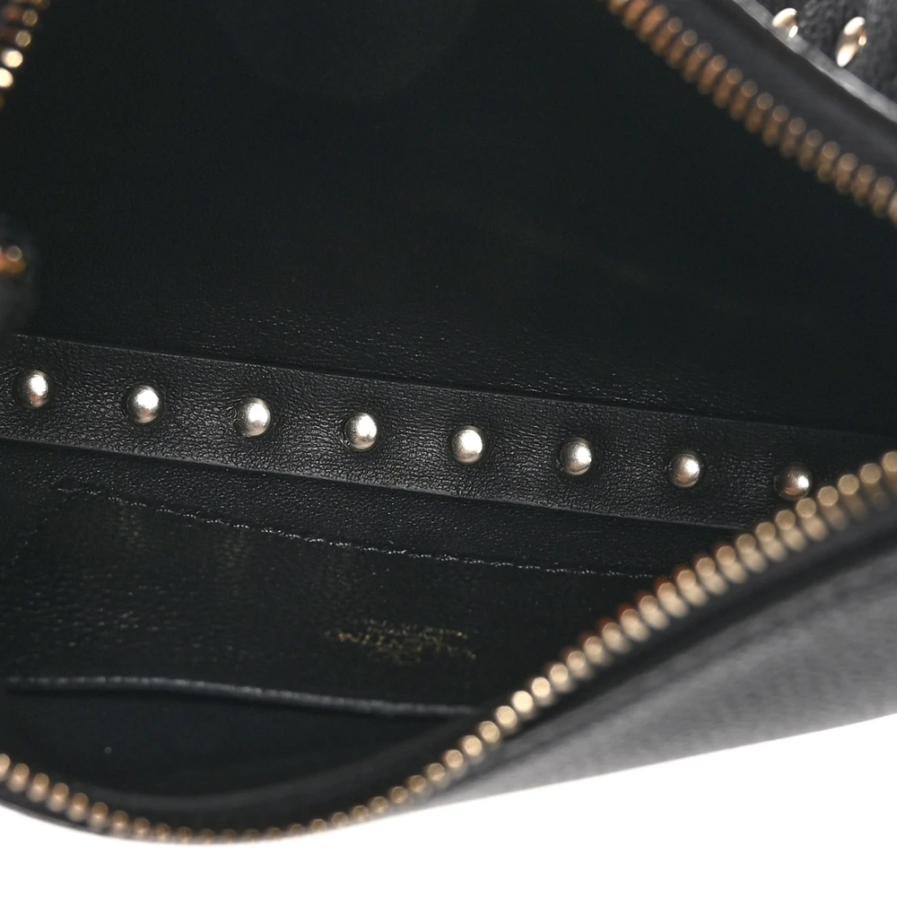 Lushentic Replicas Mini Rockstud Hobo Bag Black Grained Calfskin Leather - Image 7