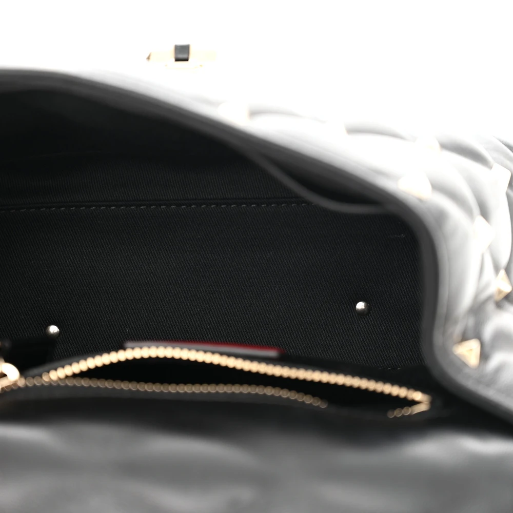 Lushentic Grade Bag: Small Candystud Crossbody in Black Nappa Leather - Image 7