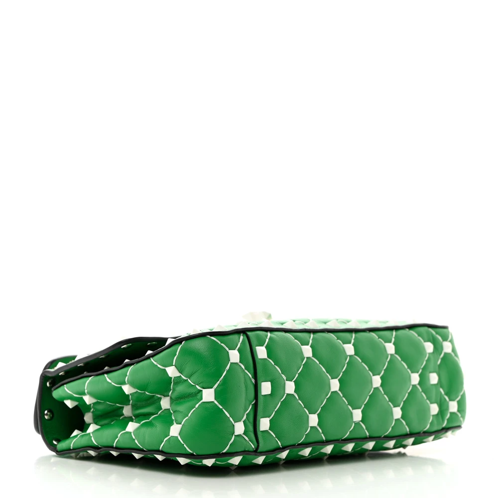Lushentic Quality Bags - Rockstud Spike Shoulder Bag in Peppermint Nappa - Image 6