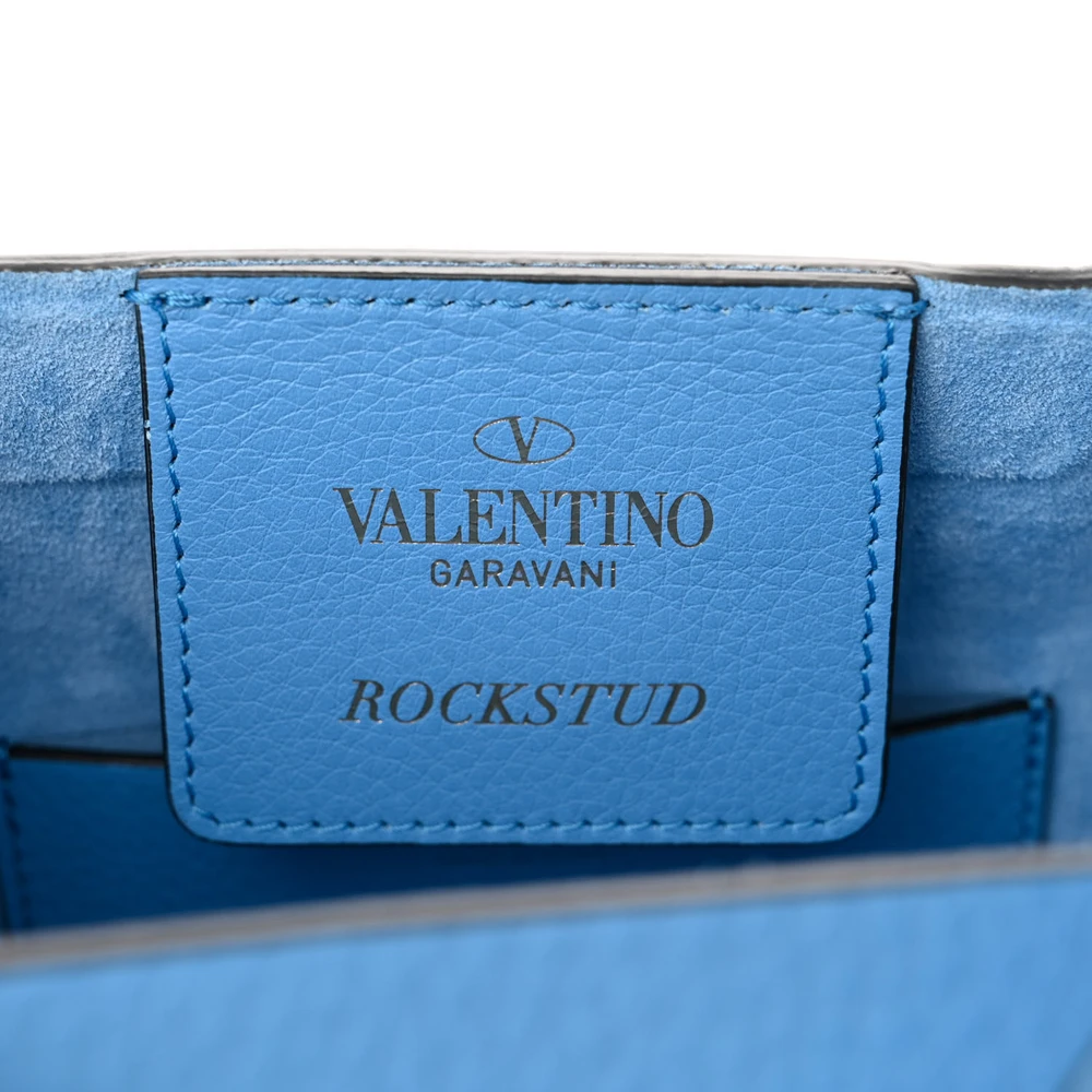 Lushentic Designer Bags - Small Rockstud Crossbody Tote in Denim - Image 2