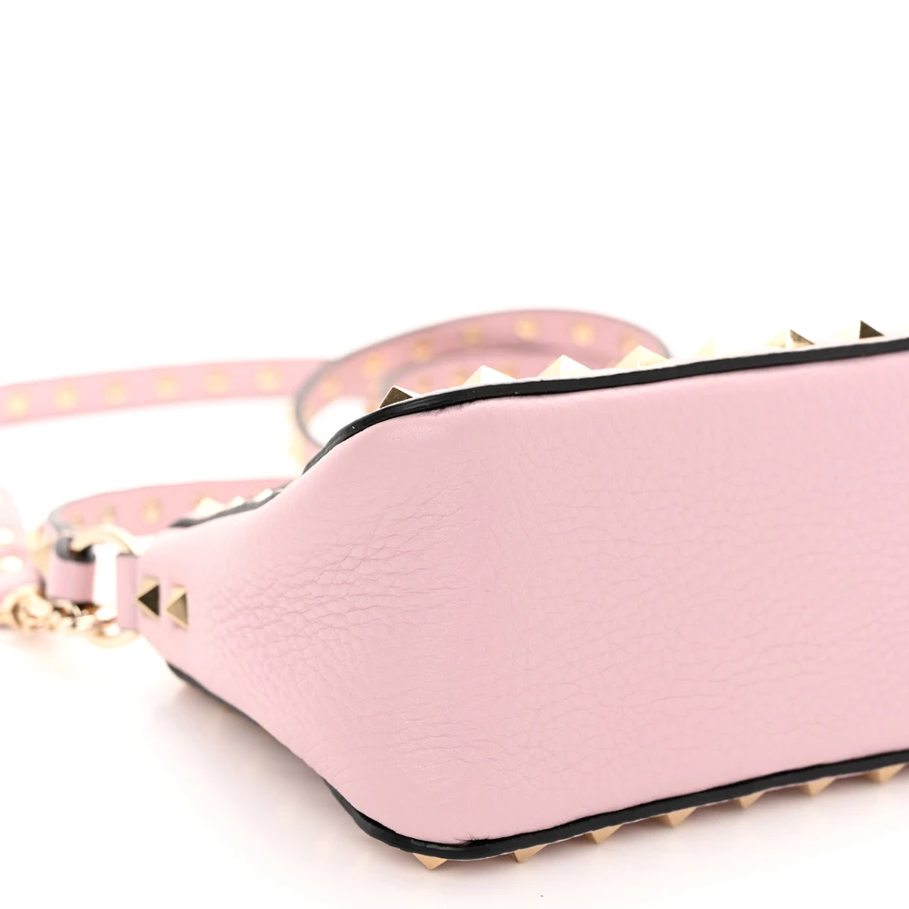 Lushentic Small Rockstud Flip Lock Shoulder Bag in Water Rose - Image 4