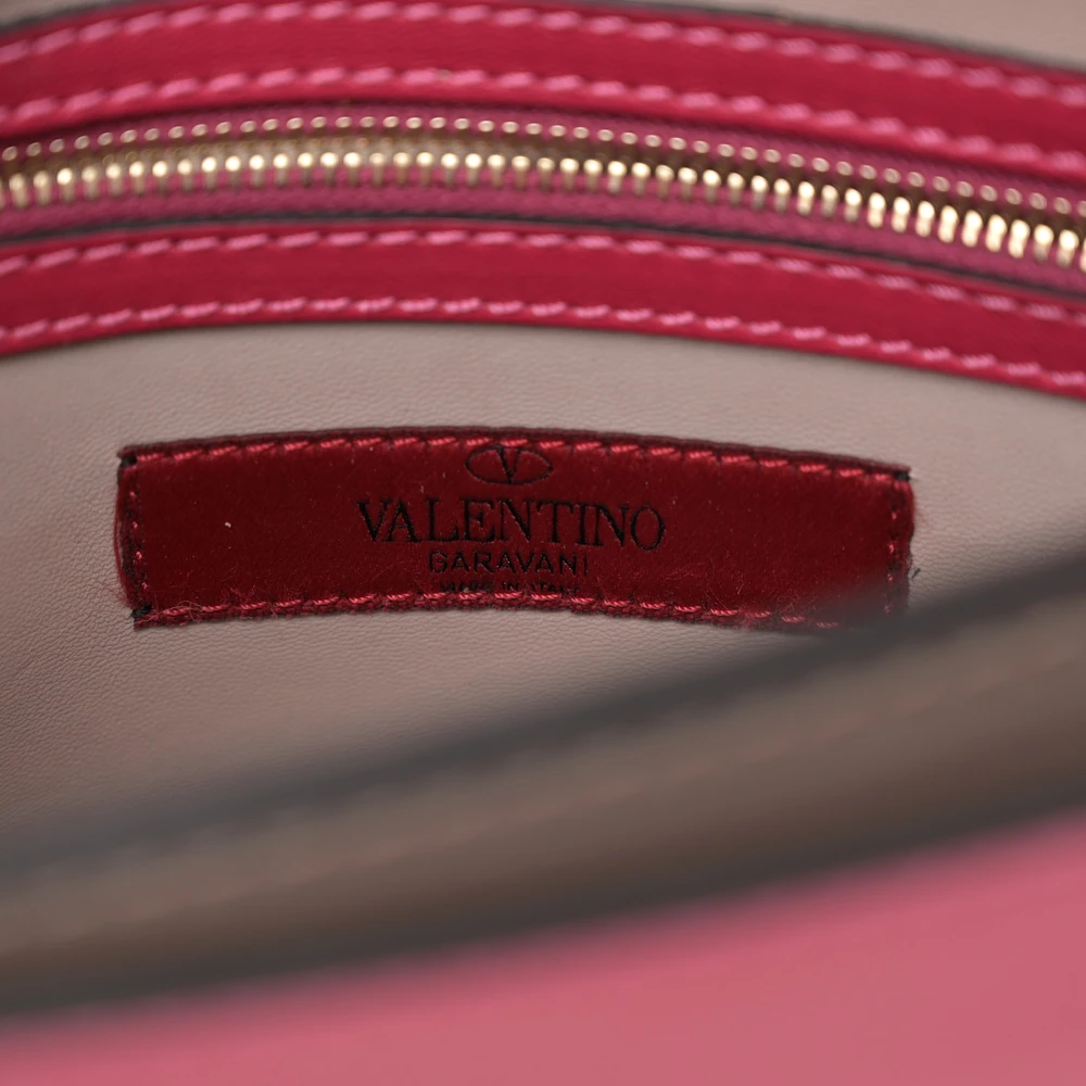 Lushentic Bags Small Rockstud Wristlet Clutch in Fuxia Nappa Leather - Image 2