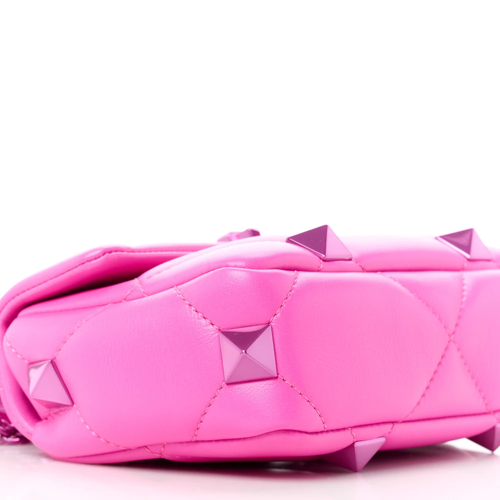 Lushentic Bags Review: Small Roman Stud Shoulder Bag in Pink - Image 4