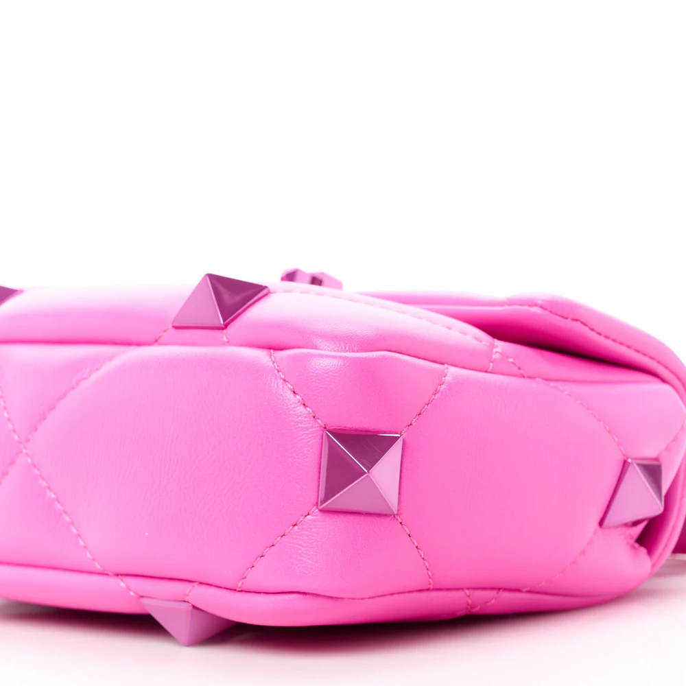 Lushentic Bags Review: Small Roman Stud Shoulder Bag in Pink - Image 5