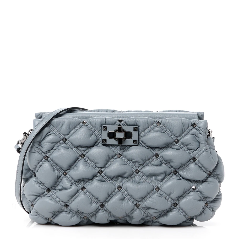 Lushentic Reviews Small Spikeme Clutch in Nuage Nappa Leather